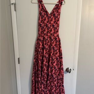 Nwt pact Fit & Flare Open Back Maxi Dress